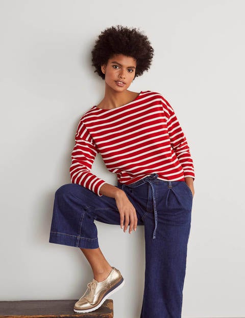 Rosie Jersey Top - Red/Ivory Rosie Jersey Top - Red/Ivory