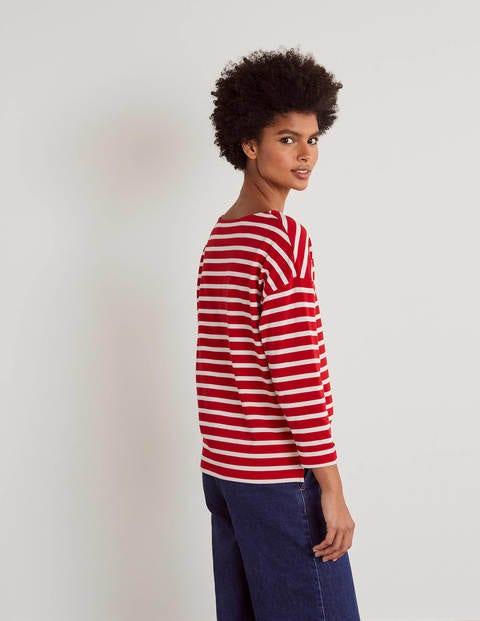 Rosie Jersey Top - Red/Ivory Rosie Jersey Top - Red/Ivory