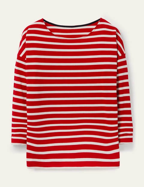 Rosie Jersey Top - Red/Ivory Rosie Jersey Top - Red/Ivory