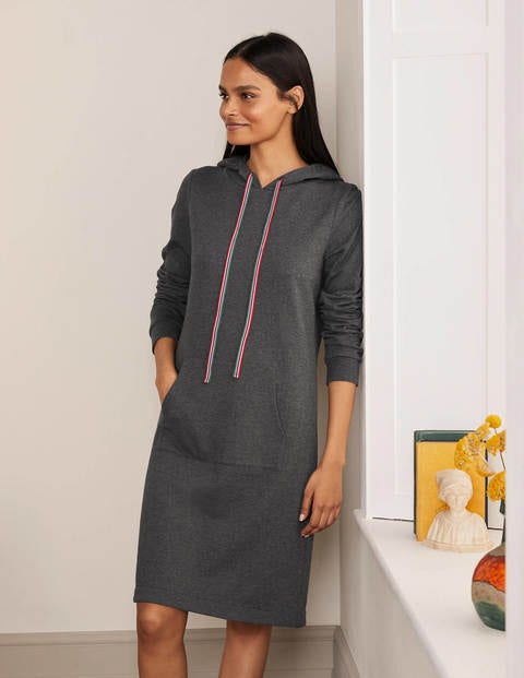 Oriel Sweatshirt-Kleid - Anthrazit Meliert Oriel Sweatshirt-Kleid - Anthrazit Meliert