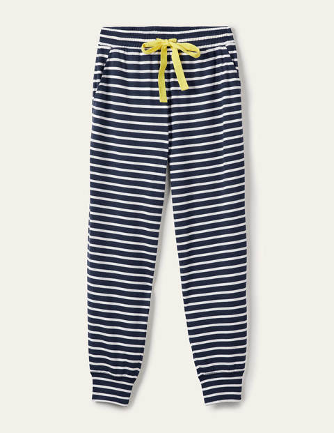 Alba Jersey-Schlafanzughose - Navy/Naturweiß, Gestreift Alba Jersey-Schlafanzughose - Navy/Naturweiß, Gestreift