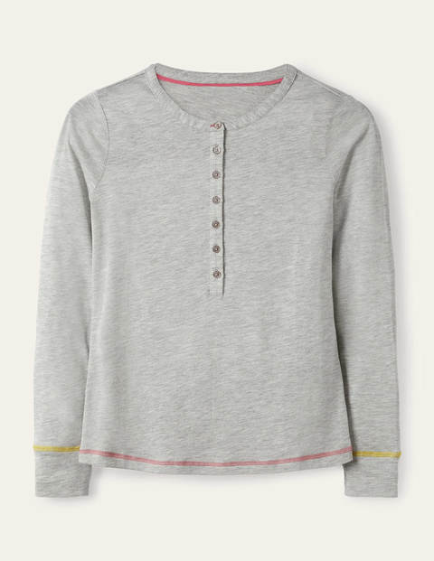 Alba Jersey Pajama Top - Grey Marl Alba Jersey Pajama Top - Grey Marl