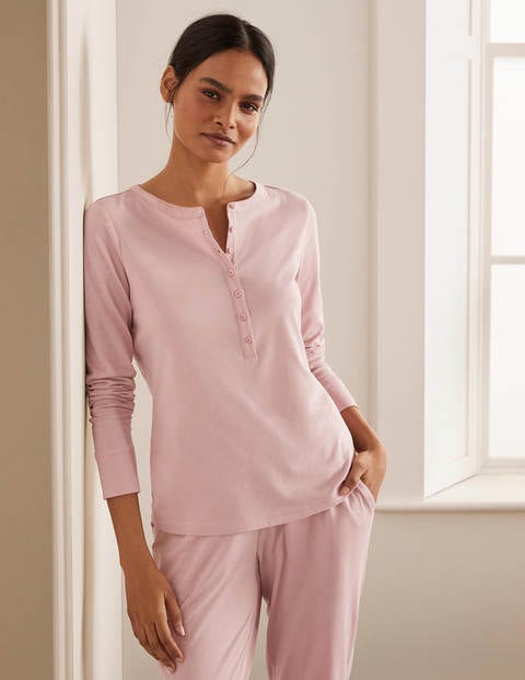 Alba Jersey Pajama Top - Milkshake