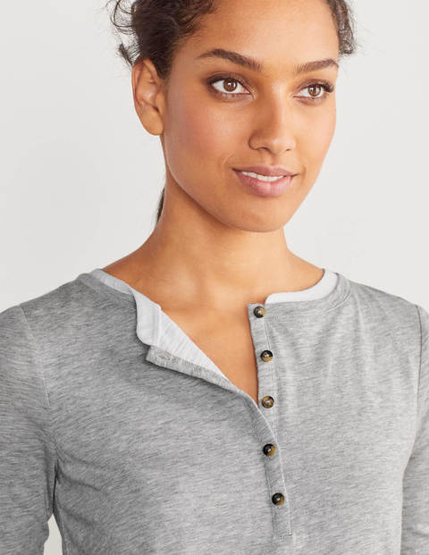 Tara Double Layer Top - Grey Marl Tara Double Layer Top - Grey Marl