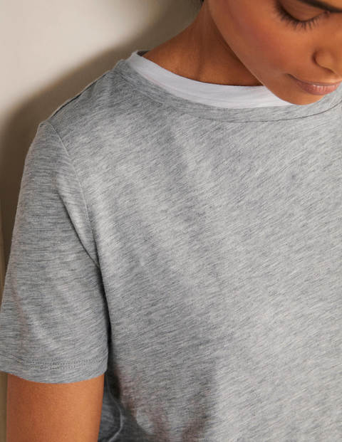 Top Sarah double épaisseur - Gris chiné Top Sarah double épaisseur - Gris chiné