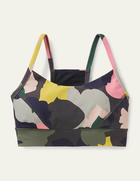 Jessica Active Bra - Asphalt, Pressed Bloom Jessica Active Bra - Asphalt, Pressed Bloom