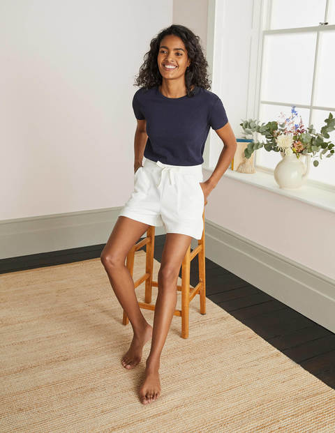 Thelma Jersey Shorts - Ivory Thelma Jersey Shorts - Ivory