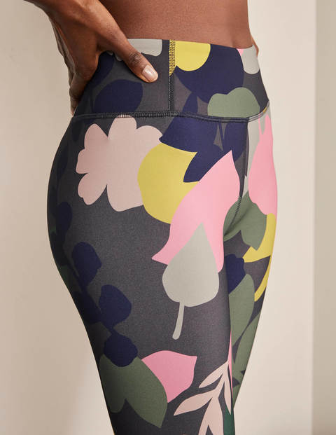 Jessica Active Leggings - Asphalt, Pressed Bloom Jessica Active Leggings - Asphalt, Pressed Bloom
