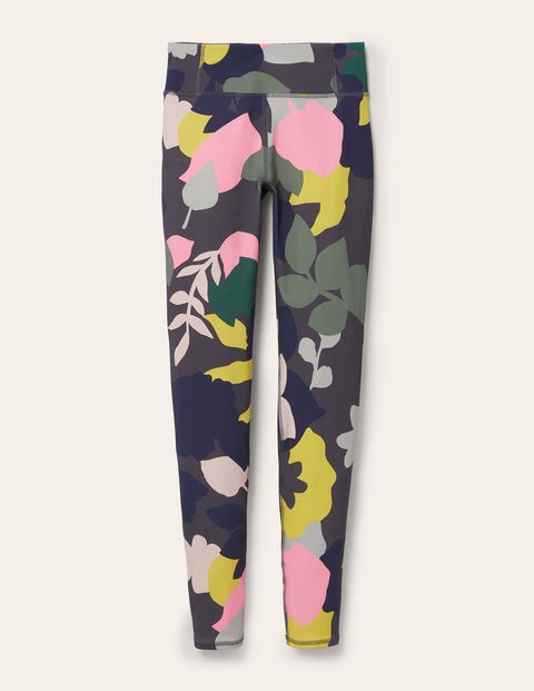 Jessica Active Leggings - Asphalt, Pressed Bloom Jessica Active Leggings - Asphalt, Pressed Bloom