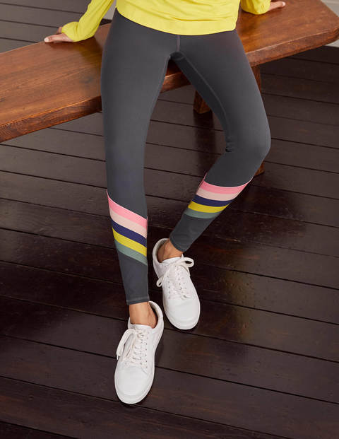Jessica Active Leggings - Asphalt Diagonal Rainbow Jessica Active Leggings - Asphalt Diagonal Rainbow