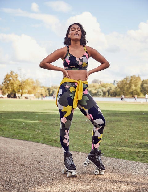 Jessica Active Leggings - Asphalt Diagonal Rainbow Jessica Active Leggings - Asphalt Diagonal Rainbow