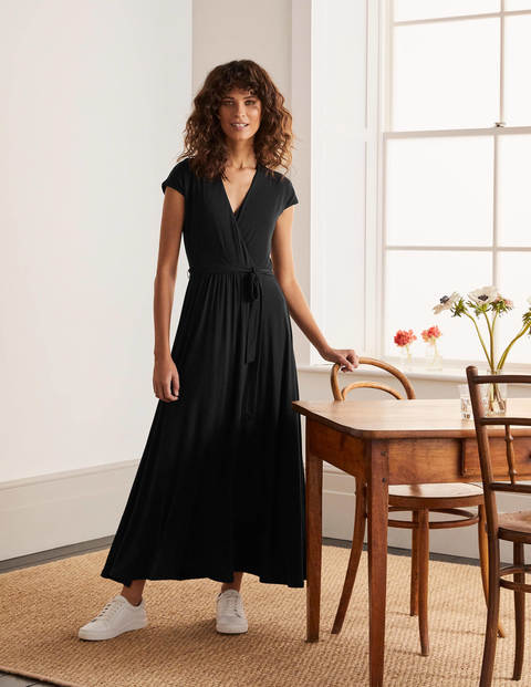 Eleanor Jersey Midi Dress - Black Eleanor Jersey Midi Dress - Black