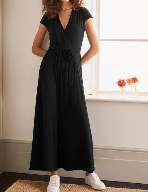 Eleanor Jersey Midi Dress - Black Eleanor Jersey Midi Dress - Black