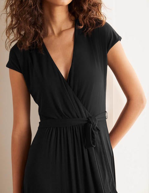 Eleanor Jersey Midi Dress - Black Eleanor Jersey Midi Dress - Black