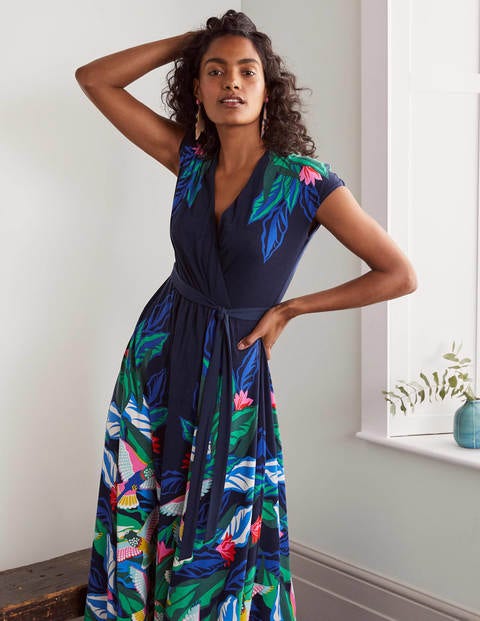 Eleanor Jersey Midi Dress - Navy, Exotic Escape Eleanor Jersey Midi Dress - Navy, Exotic Escape