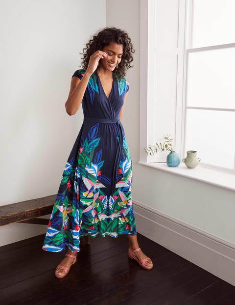 Eleanor Jersey Midi Dress - Navy, Exotic Escape Eleanor Jersey Midi Dress - Navy, Exotic Escape