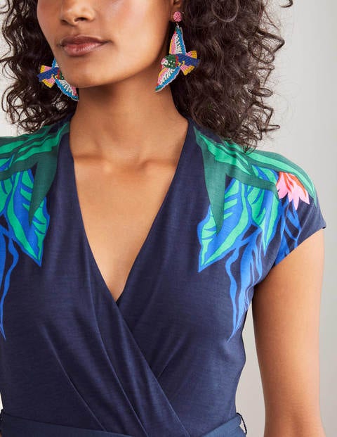Eleanor Jersey Midi Dress - Navy, Exotic Escape Eleanor Jersey Midi Dress - Navy, Exotic Escape