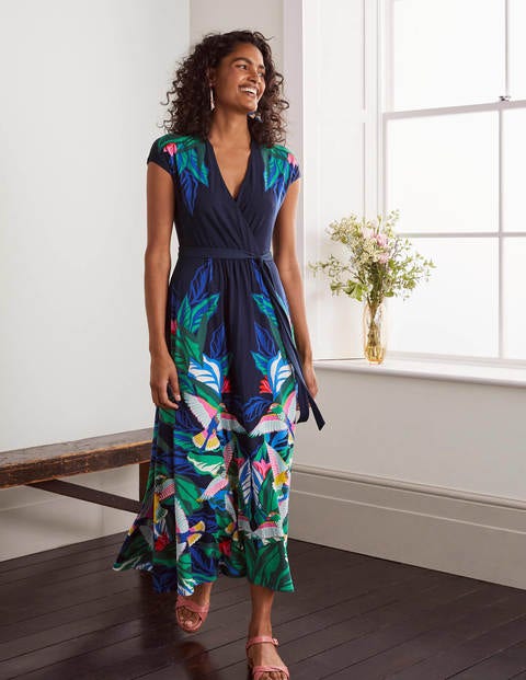 Eleanor Jersey Midi Dress - Navy, Exotic Escape Eleanor Jersey Midi Dress - Navy, Exotic Escape