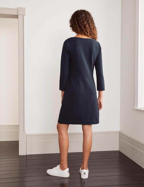 Auria Ottoman Dress - Navy Auria Ottoman Dress - Navy