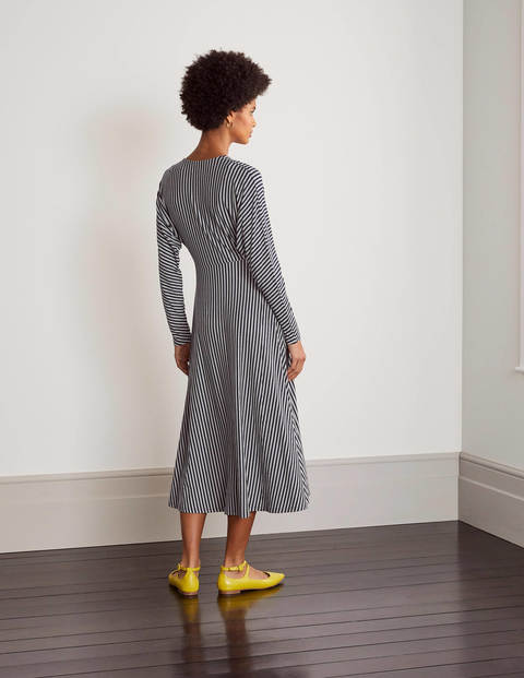 Gemma Jersey Dress - Navy/ Ivory Gemma Jersey Dress - Navy/ Ivory