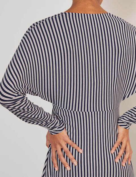 Gemma Jersey Dress - Navy/ Ivory Gemma Jersey Dress - Navy/ Ivory
