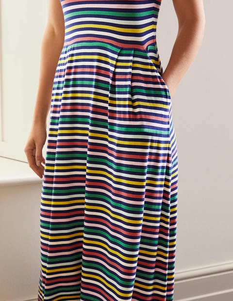 Lucinda Jersey Midi Dress - Multistripe Lucinda Jersey Midi Dress - Multistripe