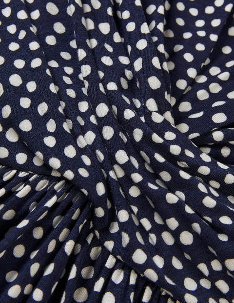 Jennifer Jersey Midi Dress - Navy, Painted Dot Jennifer Jersey Midi Dress - Navy, Painted Dot