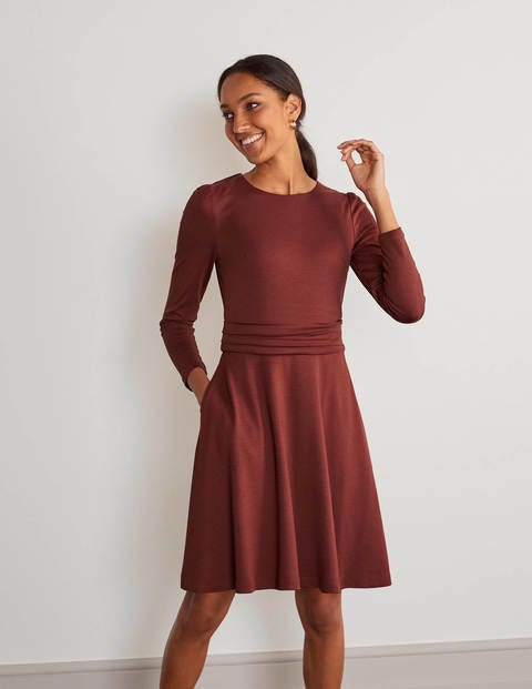 Maggie Ponte Dress - Maroon Maggie Ponte Dress - Maroon
