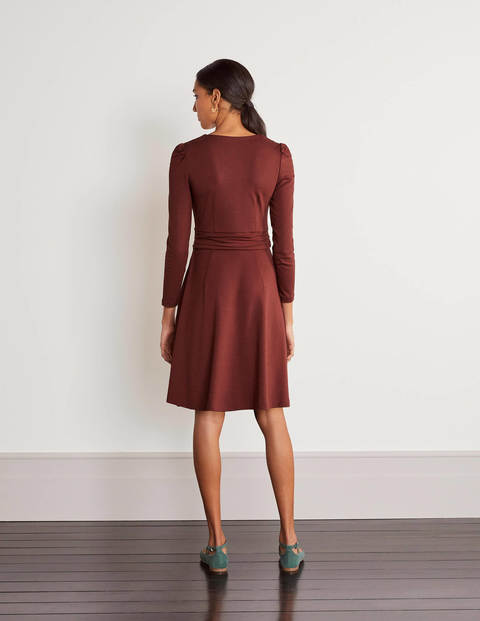 Maggie Ponte Dress - Maroon Maggie Ponte Dress - Maroon
