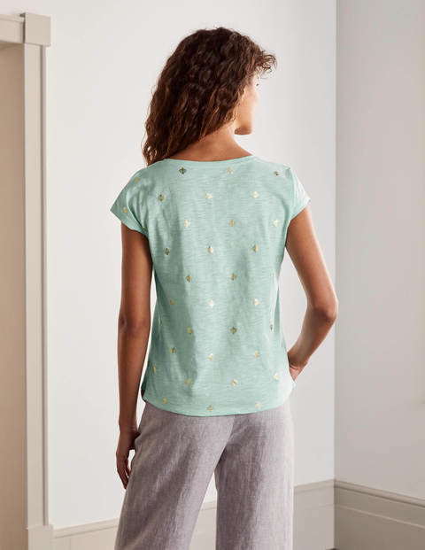Fun Voop Tee - Spearmint, Coral Tile Fun Voop Tee - Spearmint, Coral Tile