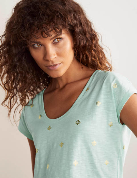 Fun Voop Tee - Spearmint, Coral Tile Fun Voop Tee - Spearmint, Coral Tile