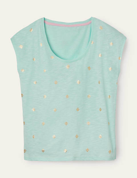 Fun Voop Tee - Spearmint, Coral Tile Fun Voop Tee - Spearmint, Coral Tile