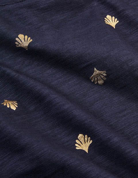Fun Voop Tee - Navy, Coral Tile Fun Voop Tee - Navy, Coral Tile
