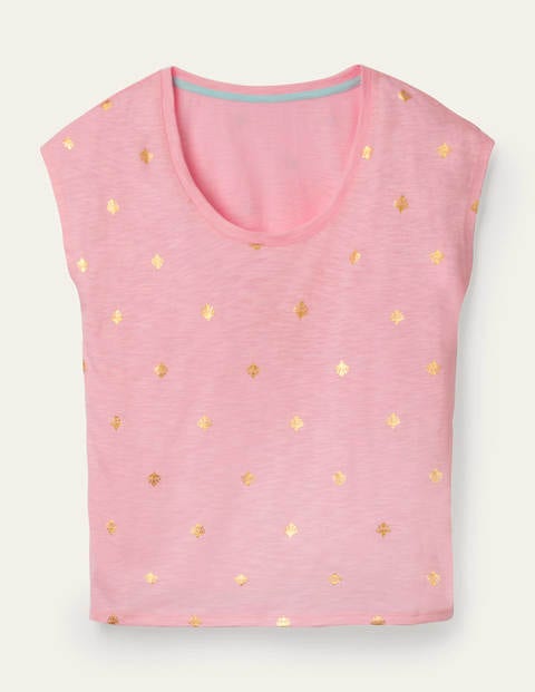 Fun Voop Tee - Spring Blossom, Coral Tile Fun Voop Tee - Spring Blossom, Coral Tile