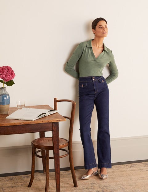 The Cotton Collar Notch Tee - Alder The Cotton Collar Notch Tee - Alder