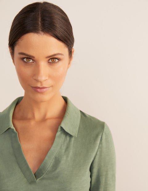 The Cotton Collar Notch Tee - Alder The Cotton Collar Notch Tee - Alder