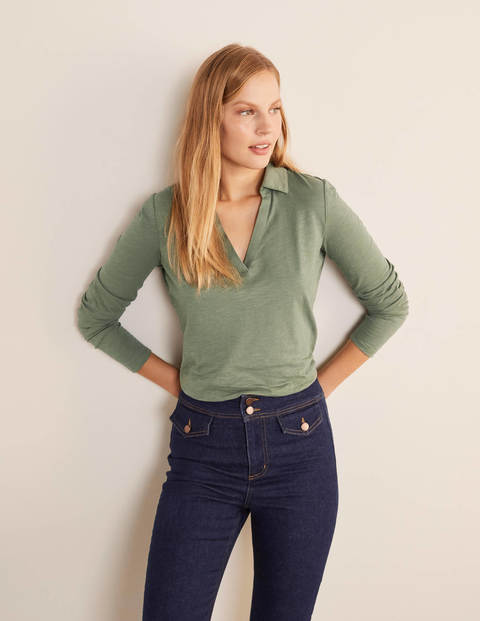 The Cotton Collar Notch Tee - Alder The Cotton Collar Notch Tee - Alder