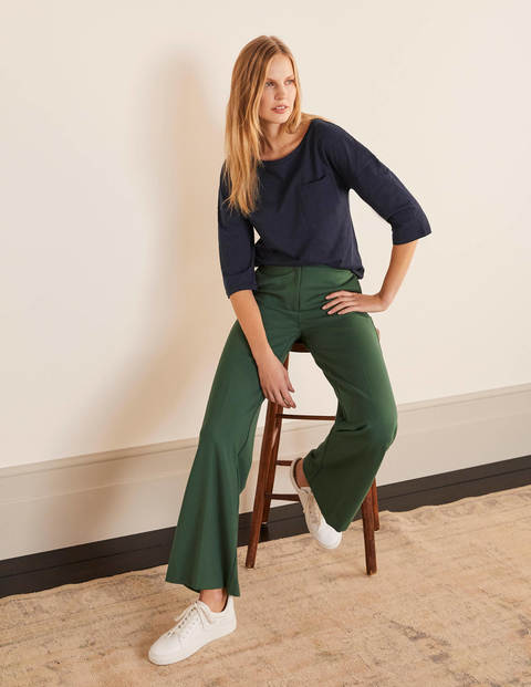 The Cotton Boxy Boatneck Tee - Navy The Cotton Boxy Boatneck Tee - Navy