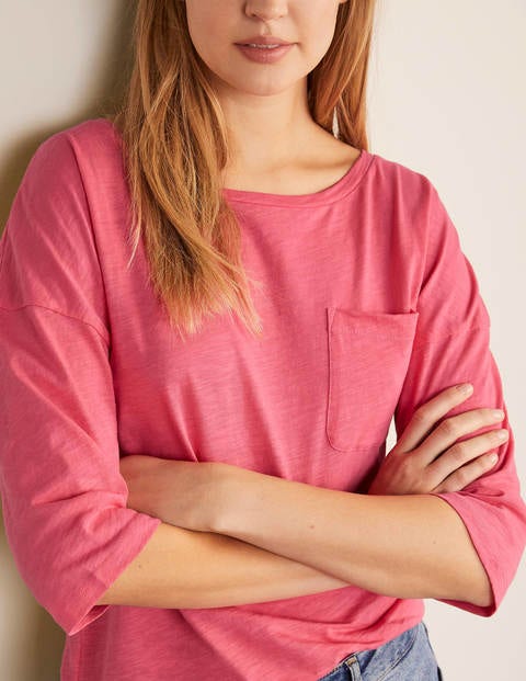 The Cotton Boxy Boatneck Tee - Lollipop The Cotton Boxy Boatneck Tee - Lollipop