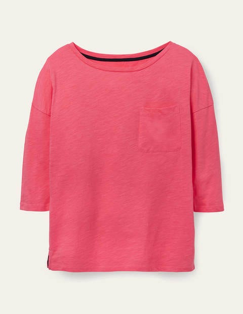 The Cotton Boxy Boatneck Tee - Lollipop The Cotton Boxy Boatneck Tee - Lollipop