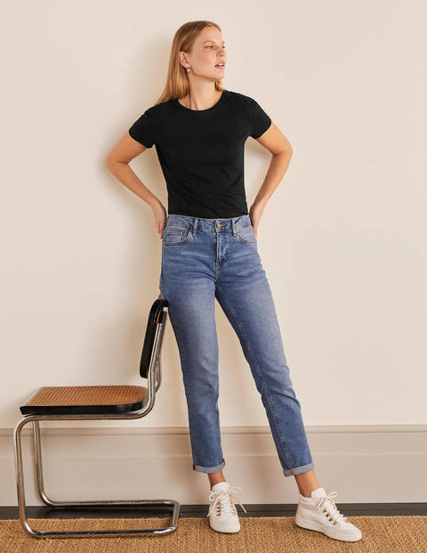 Le T-shirt boyfriend en coton - Noir Le T-shirt boyfriend en coton - Noir