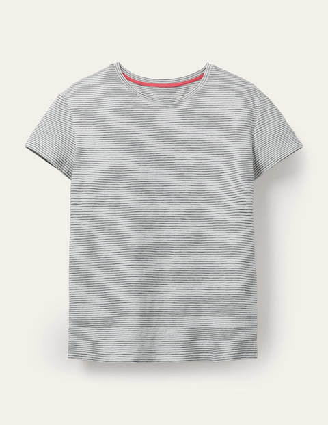 The Cotton Boyfriend Tee - Ivory/Navy The Cotton Boyfriend Tee - Ivory/Navy