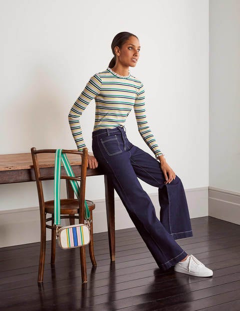 Elisa Rib Top - Multi Stripe Elisa Rib Top - Multi Stripe