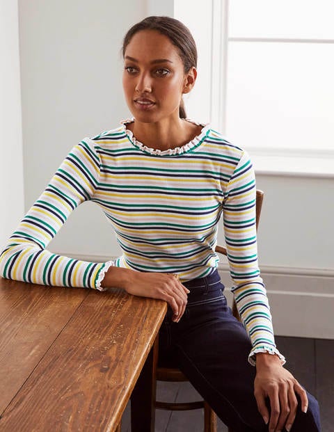Elisa Rib Top - Multi Stripe Elisa Rib Top - Multi Stripe