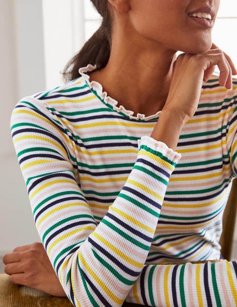 Elisa Rib Top - Multi Stripe Elisa Rib Top - Multi Stripe