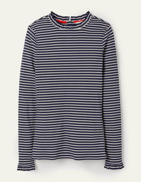 Elisa Rib Top - Navy/ Ivory Elisa Rib Top - Navy/ Ivory