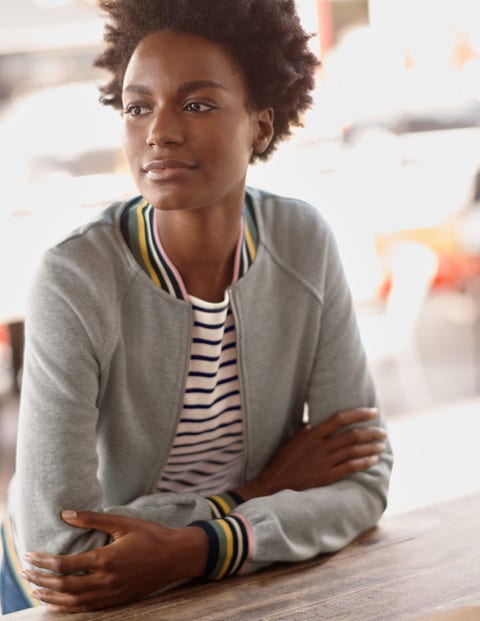 Studley Jersey Jacket - Grey Marl Studley Jersey Jacket - Grey Marl