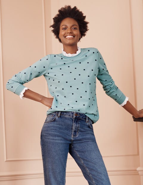 dot sweatshirt