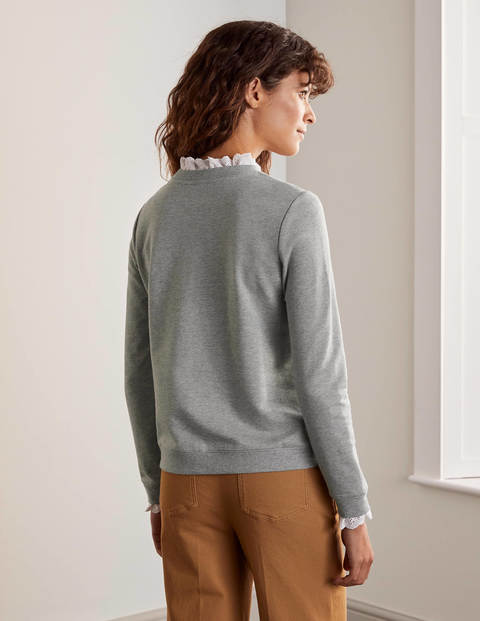 Holly Jersey Sweatshirt - Grey Marl Holly Jersey Sweatshirt - Grey Marl