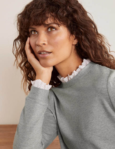 Holly Jersey Sweatshirt - Grey Marl Holly Jersey Sweatshirt - Grey Marl